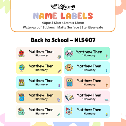 Water-Proof Name Label Stickers