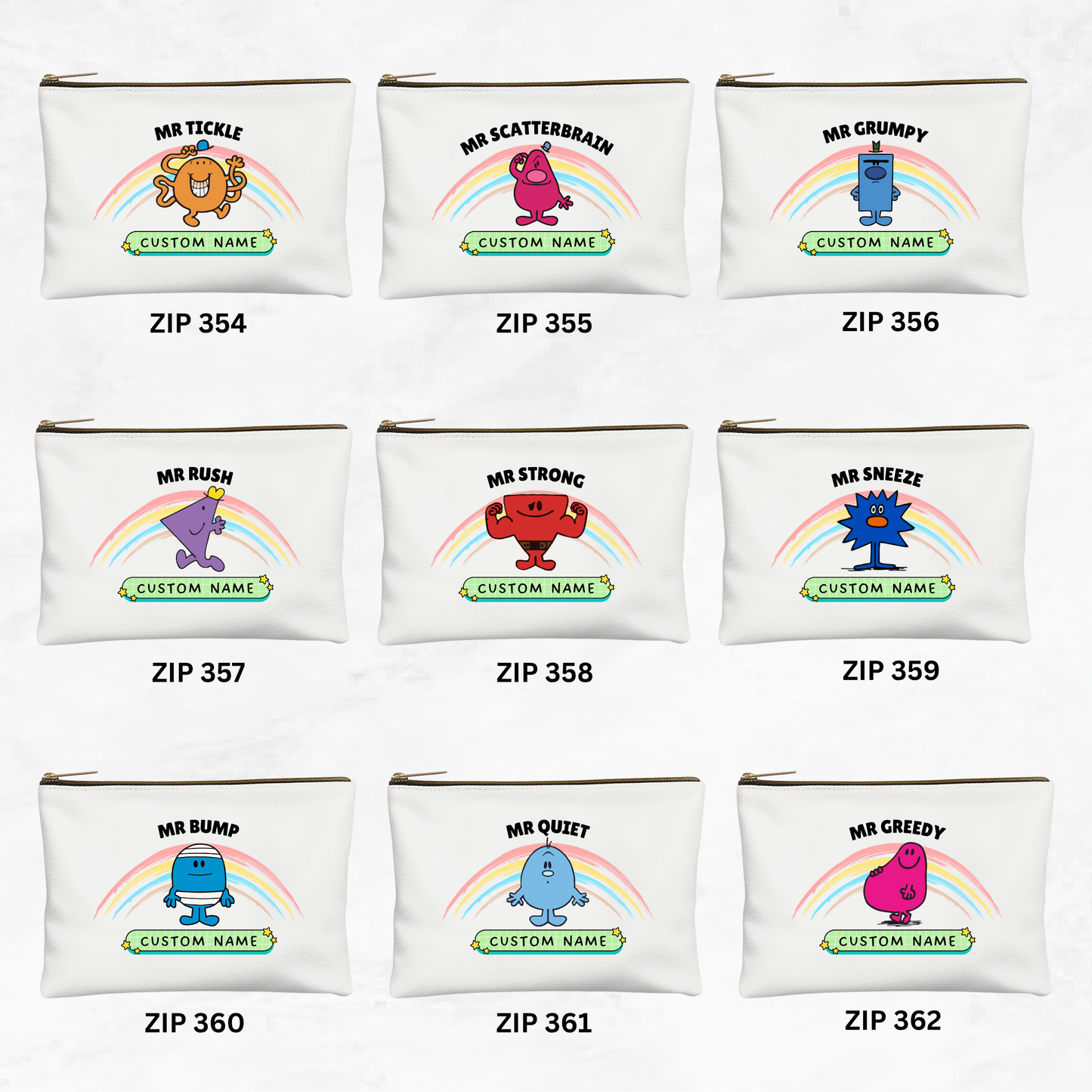 Little Miss/ Mr Series Zipper Pouch