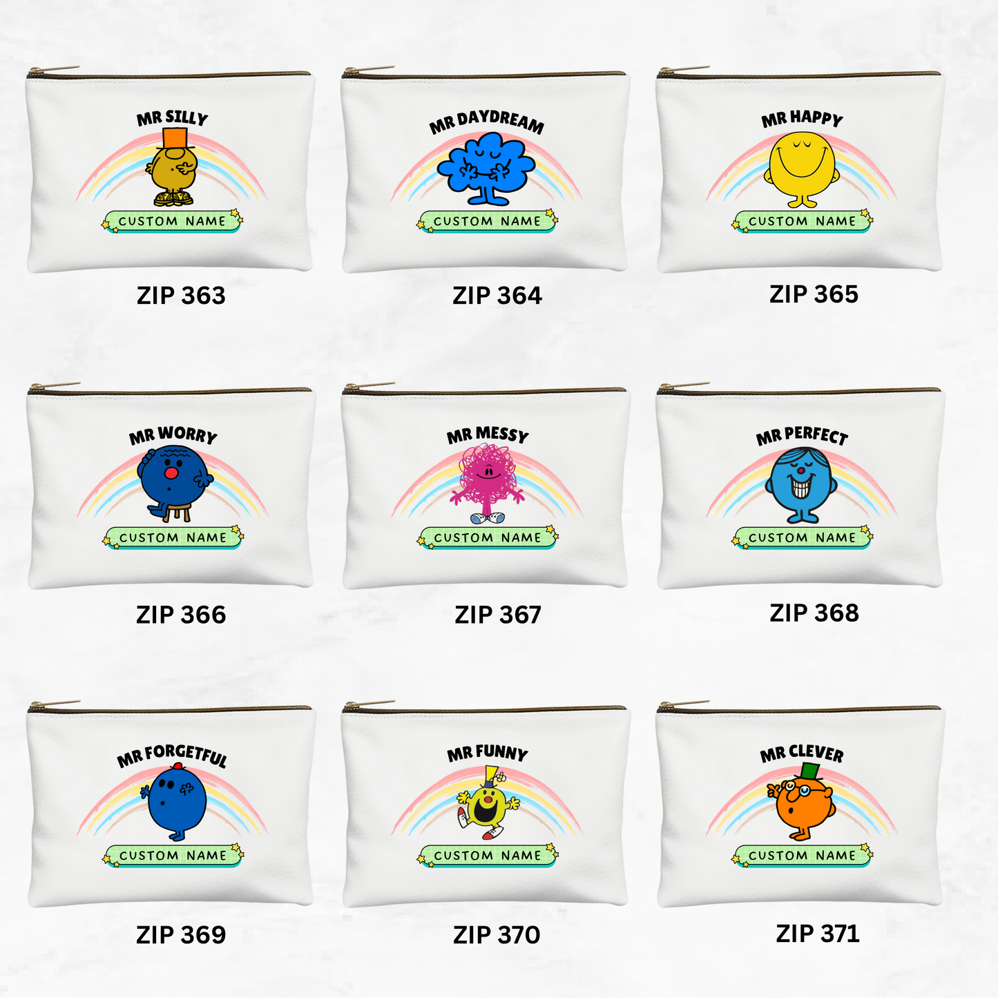 Little Miss/ Mr Series Zipper Pouch