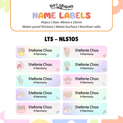 Water-Proof Name Label Stickers