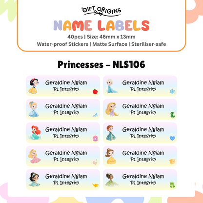 Water-Proof Name Label Stickers