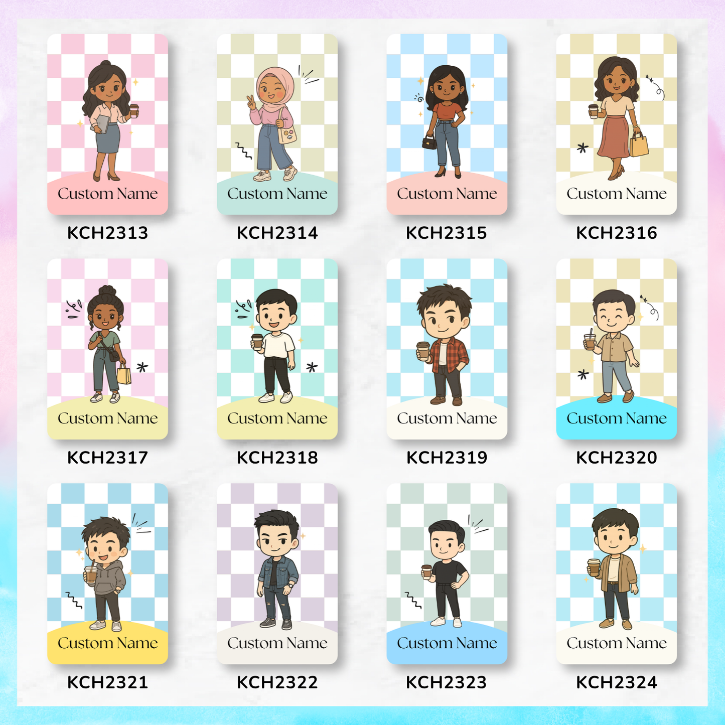 Hey Mate Chibi Keychain Card Holders