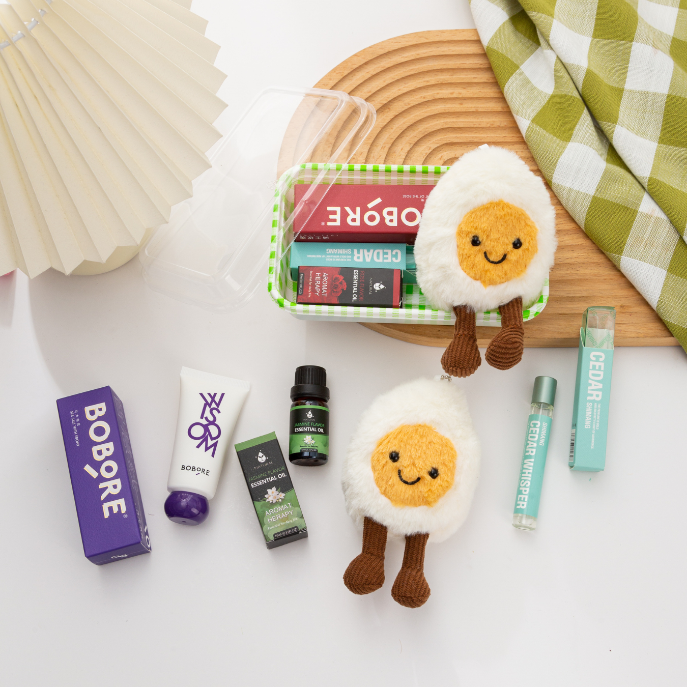 🎄 Christmas Plushie Bento Set – Limited Holiday Edition 🎁 Lotion | Essential Oil | Aroma Roller