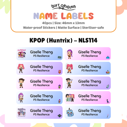 Water-Proof Name Label Stickers