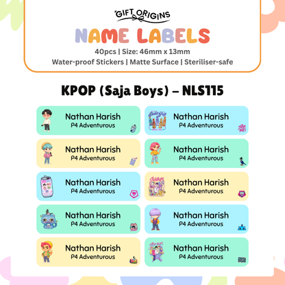 Water-Proof Name Label Stickers