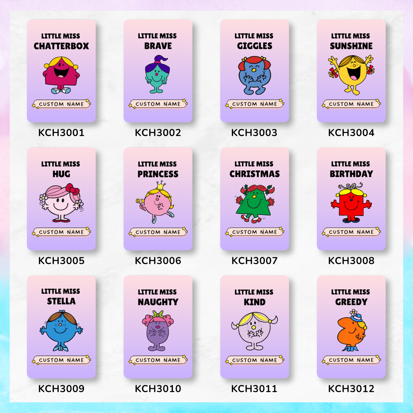Little Miss/Mr Keychain Card Holders