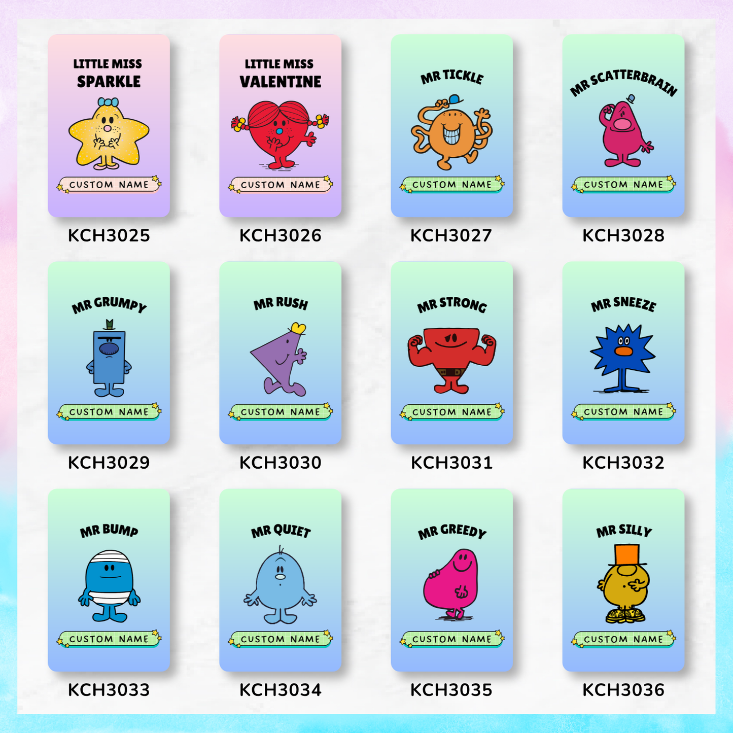 Little Miss/Mr Keychain Card Holders