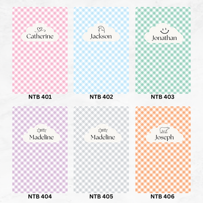 Gingham Custom Notebook