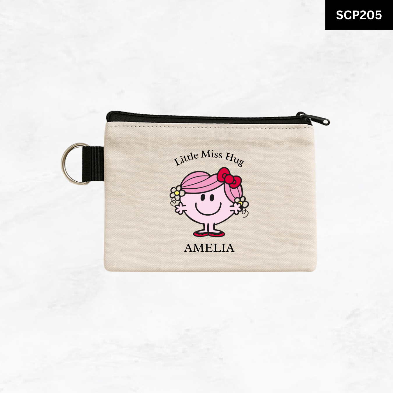 Custom Keyring Coin Purse - Litte Miss & Mr