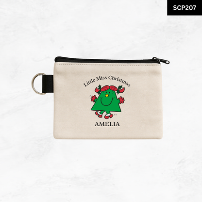 Custom Keyring Coin Purse - Litte Miss & Mr