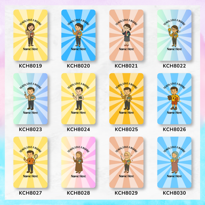 Teach, Love & Inspire Keychain Card Holders