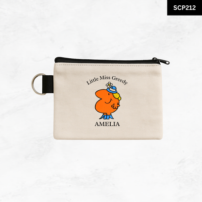 Custom Keyring Coin Purse - Litte Miss & Mr