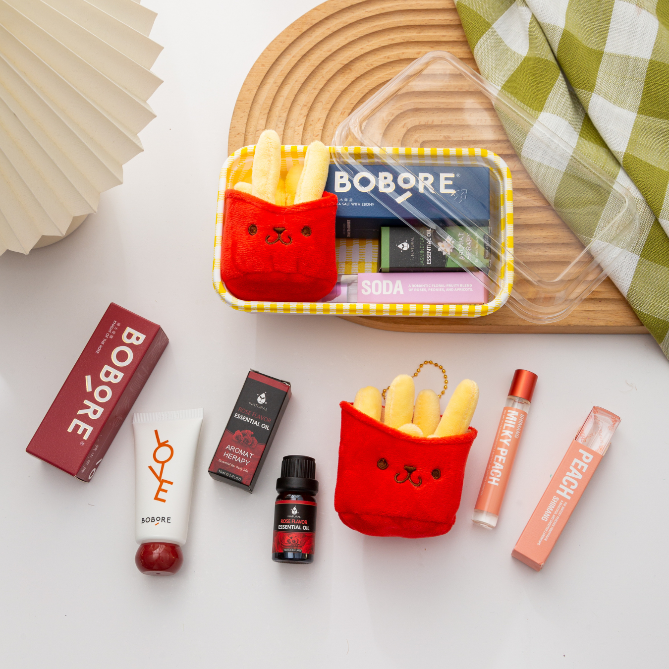 🎄 Christmas Plushie Bento Set – Limited Holiday Edition 🎁 Lotion | Essential Oil | Aroma Roller