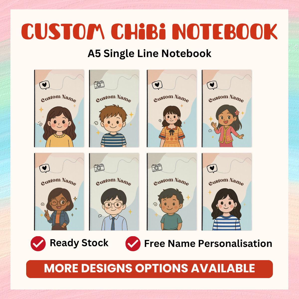 Custom Chibi Notebook – Gift Origins