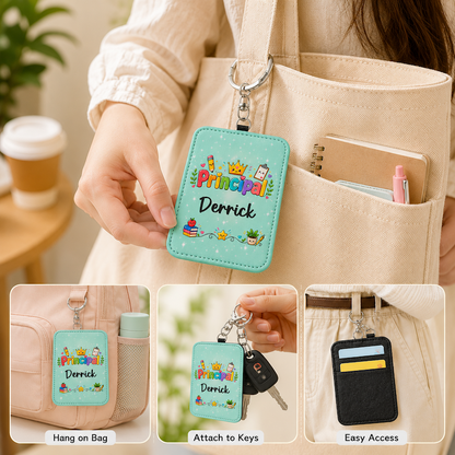Doodle Teacher - Keychain Card Holders