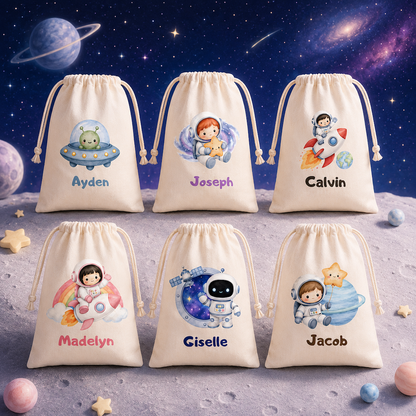 Astronauts Outer Space Custom Favor Bags