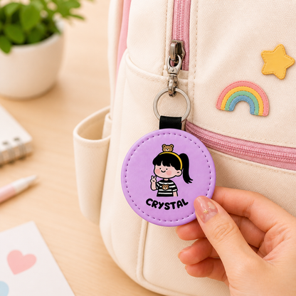 Chibi Crew Round Name Key Tag