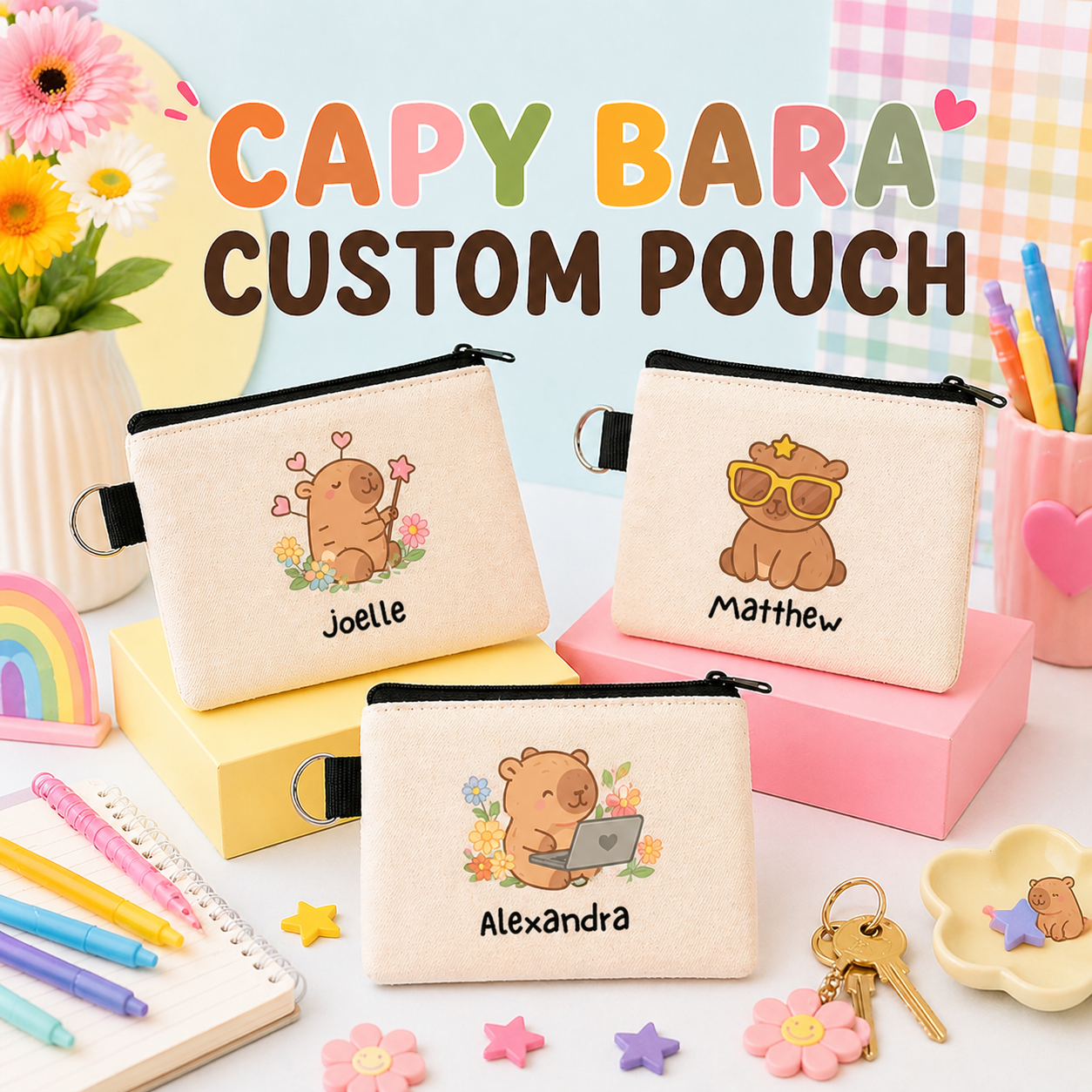 Capy Bara - Keyring Coin Purse