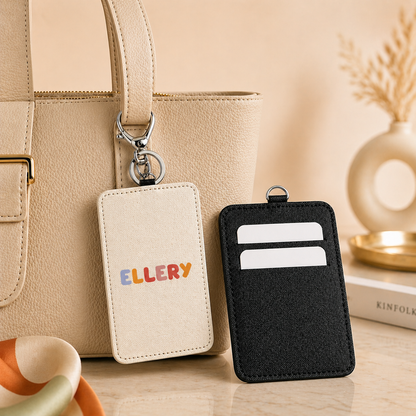 Signature Classic Name - Card Holder Keychain