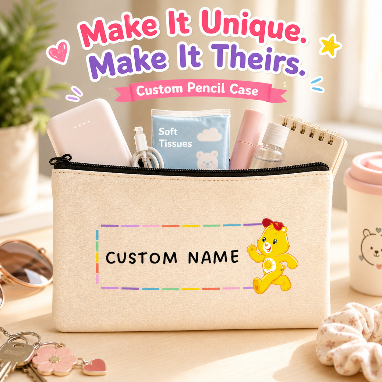 Carebear Name Pencil Case
