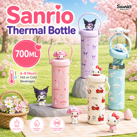 [SG Stock] 700ML SANRIO Thermal Tumbler (Any 2 for $48)