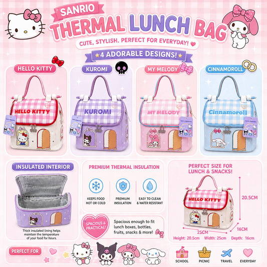 [SG Stock] Sanrio Original Thermal Lunch Bag