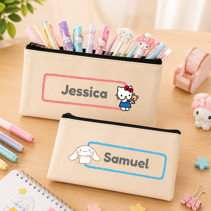 Sanrio Character Name Pencil Case