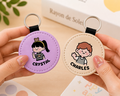 Chibi Crew Round Name Key Tag