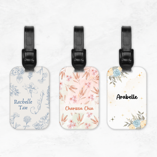 Classic Luggage Tags - Floral Theme