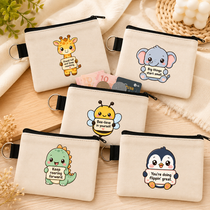 Emotional Support - Keyring Coin Purse