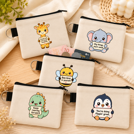 Emotional Support - Keyring Coin Purse