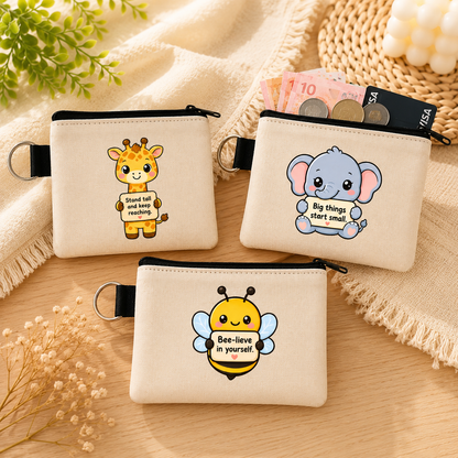 Emotional Support - Keyring Coin Purse
