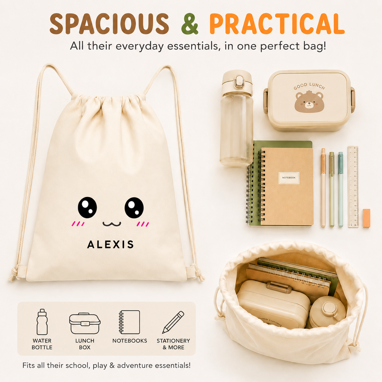 Emoji Faces Custom Backpack