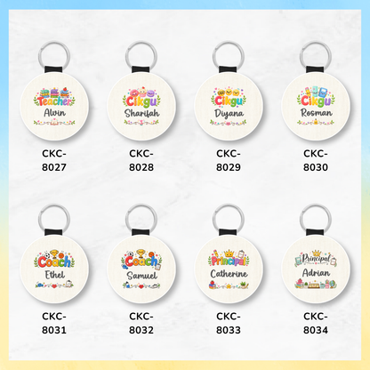 Teacher & Educator Round Name Key Tag