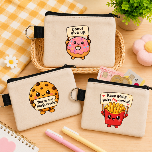 Positive Emotional Foodie - Keyring Coin Purse