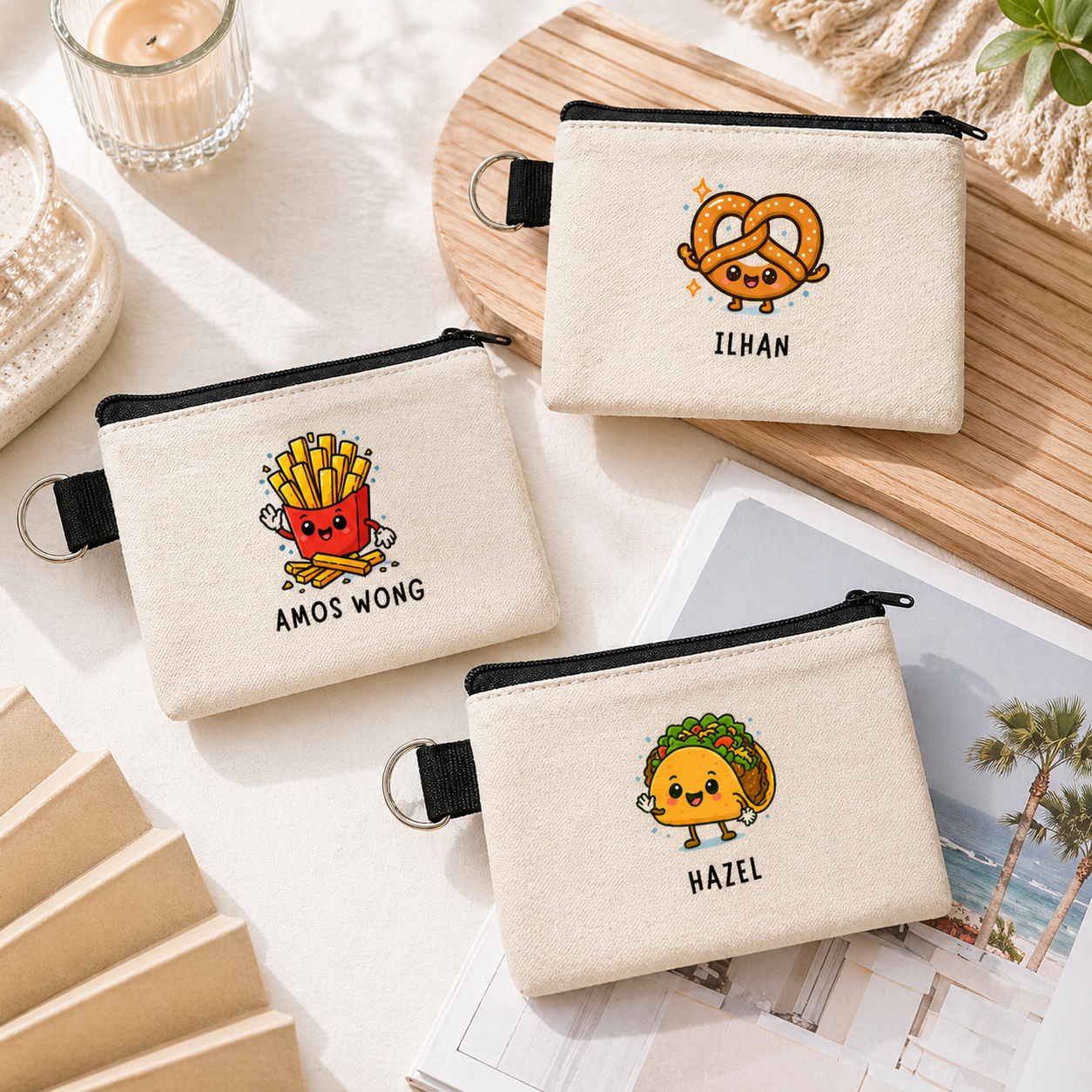 Cute Foodie - Keyring Coin Purse