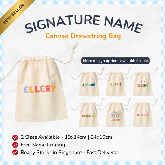 Signature Name Favor Bags