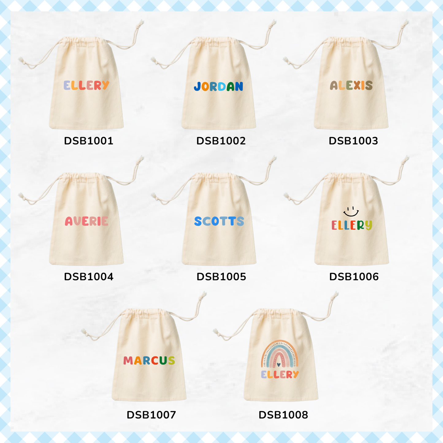Signature Name Favor Bags