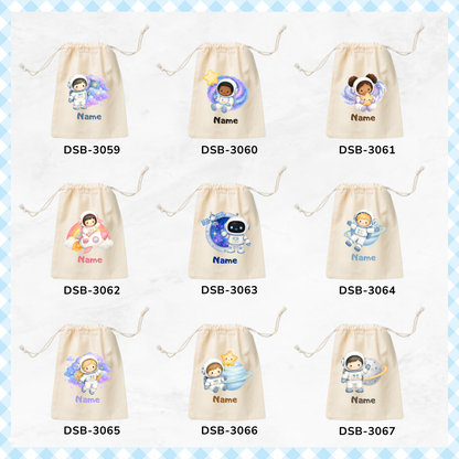 Astronauts Outer Space Custom Favor Bags