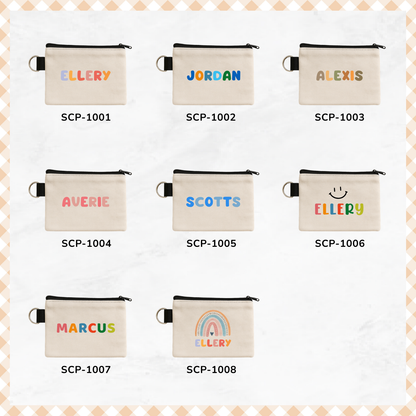 Signature Name Keyring Coin Purse