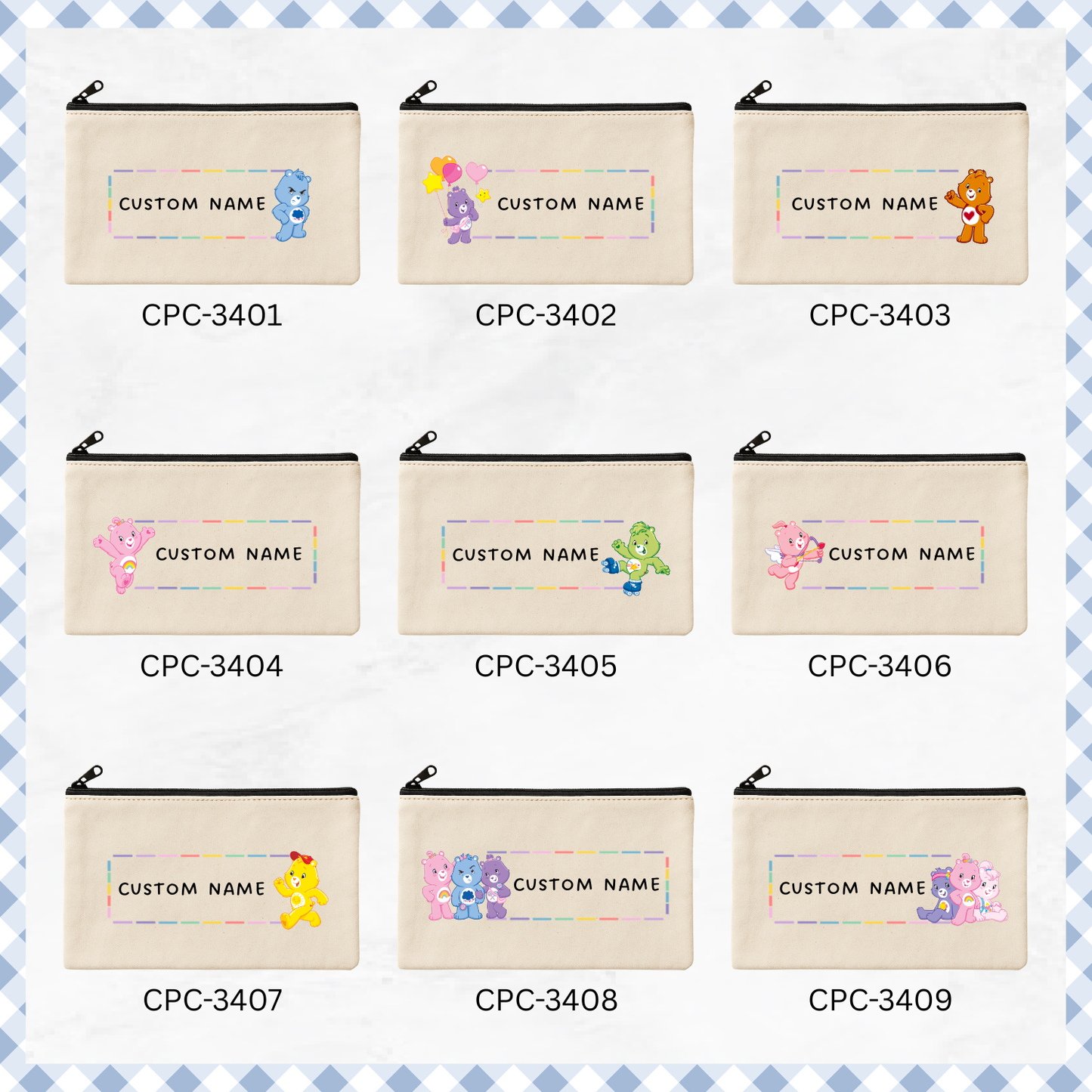 Carebear Name Pencil Case