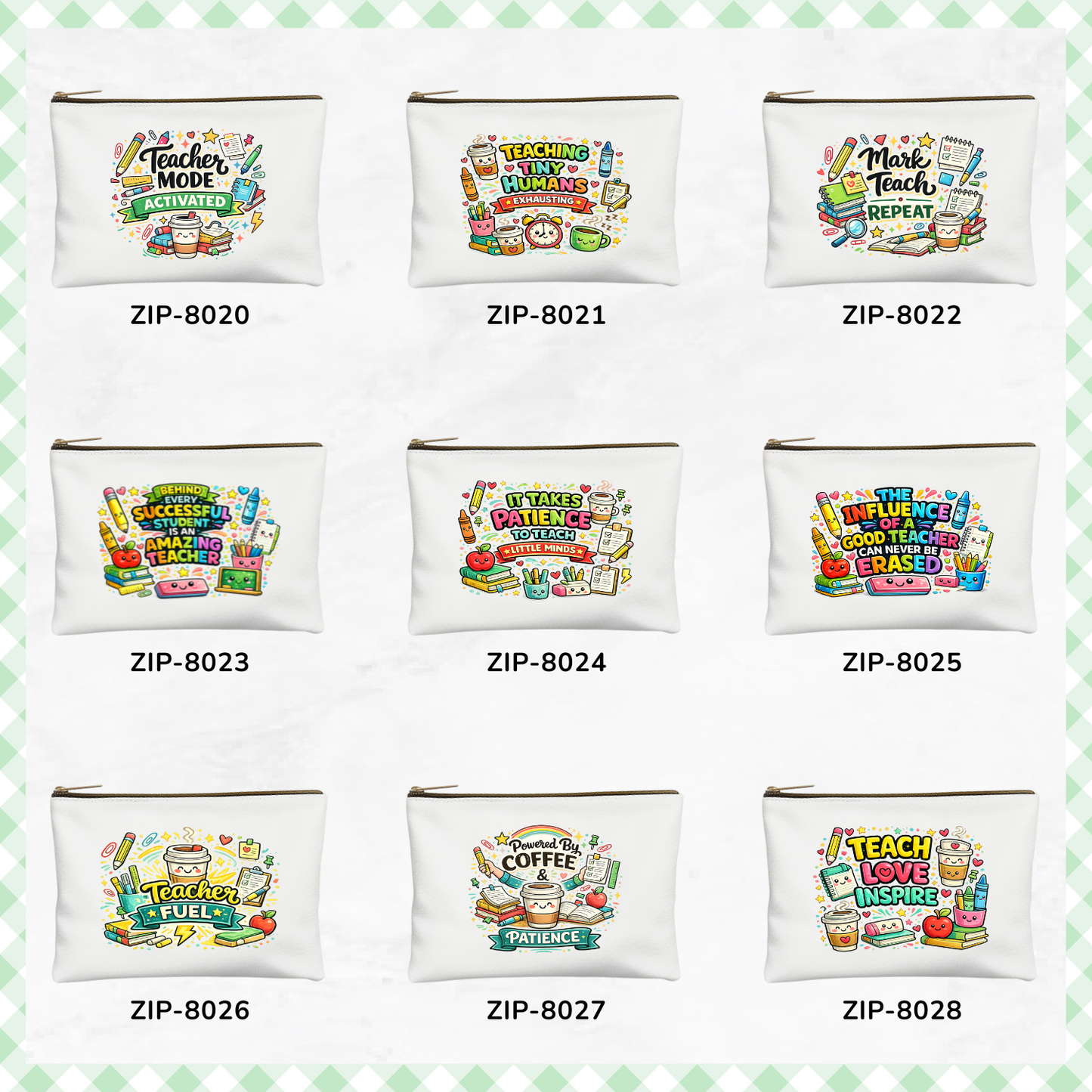 Classroom Heroes Essential Canvas Zipper Pouch