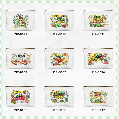 Classroom Heroes Essential Canvas Zipper Pouch