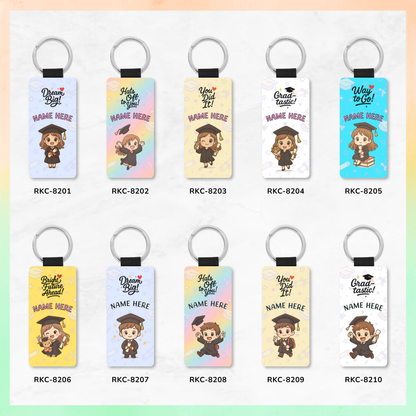 Graduation Chibi Key Tags