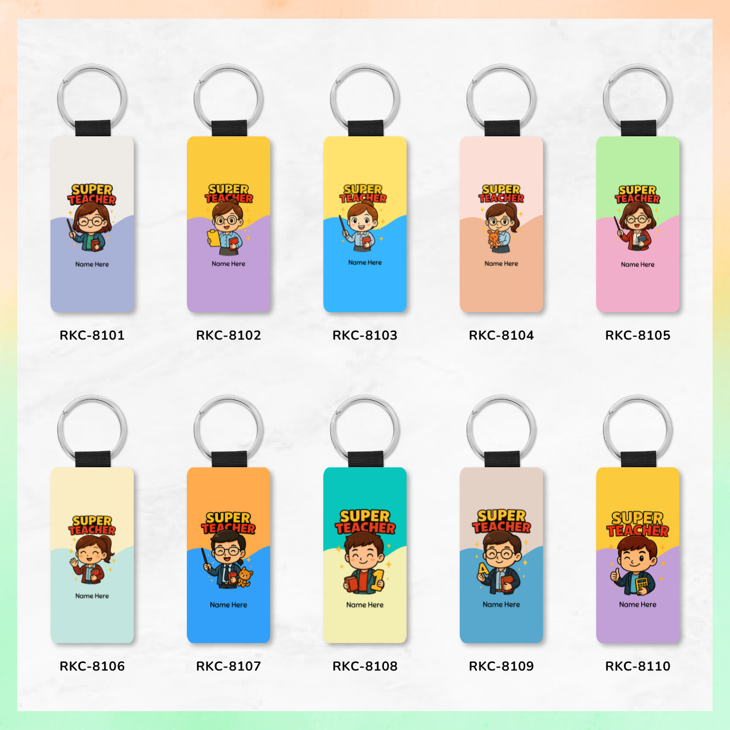 Super Teacher Custom Key Tags