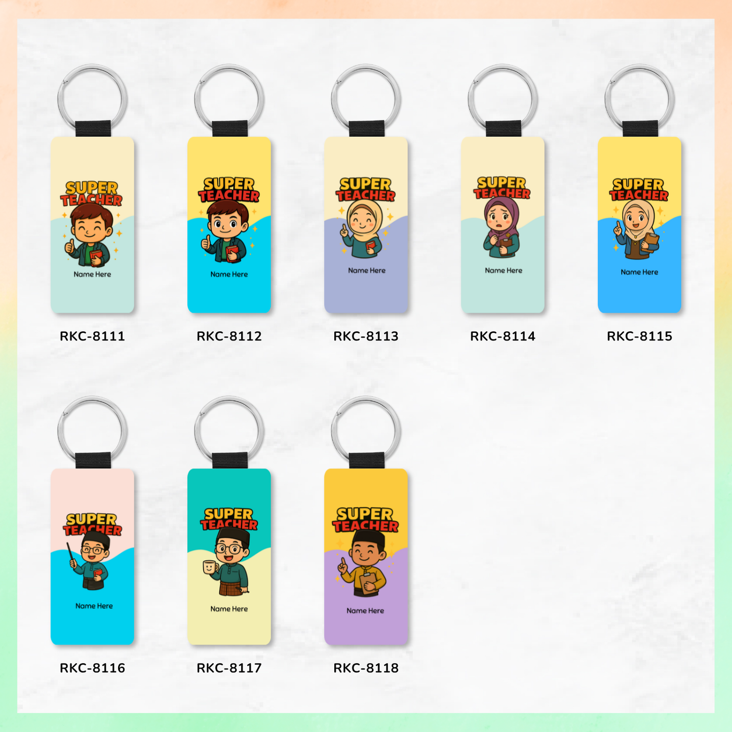 Super Teacher Custom Key Tags