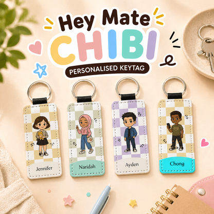 Hey Mate Chibi Key Tag