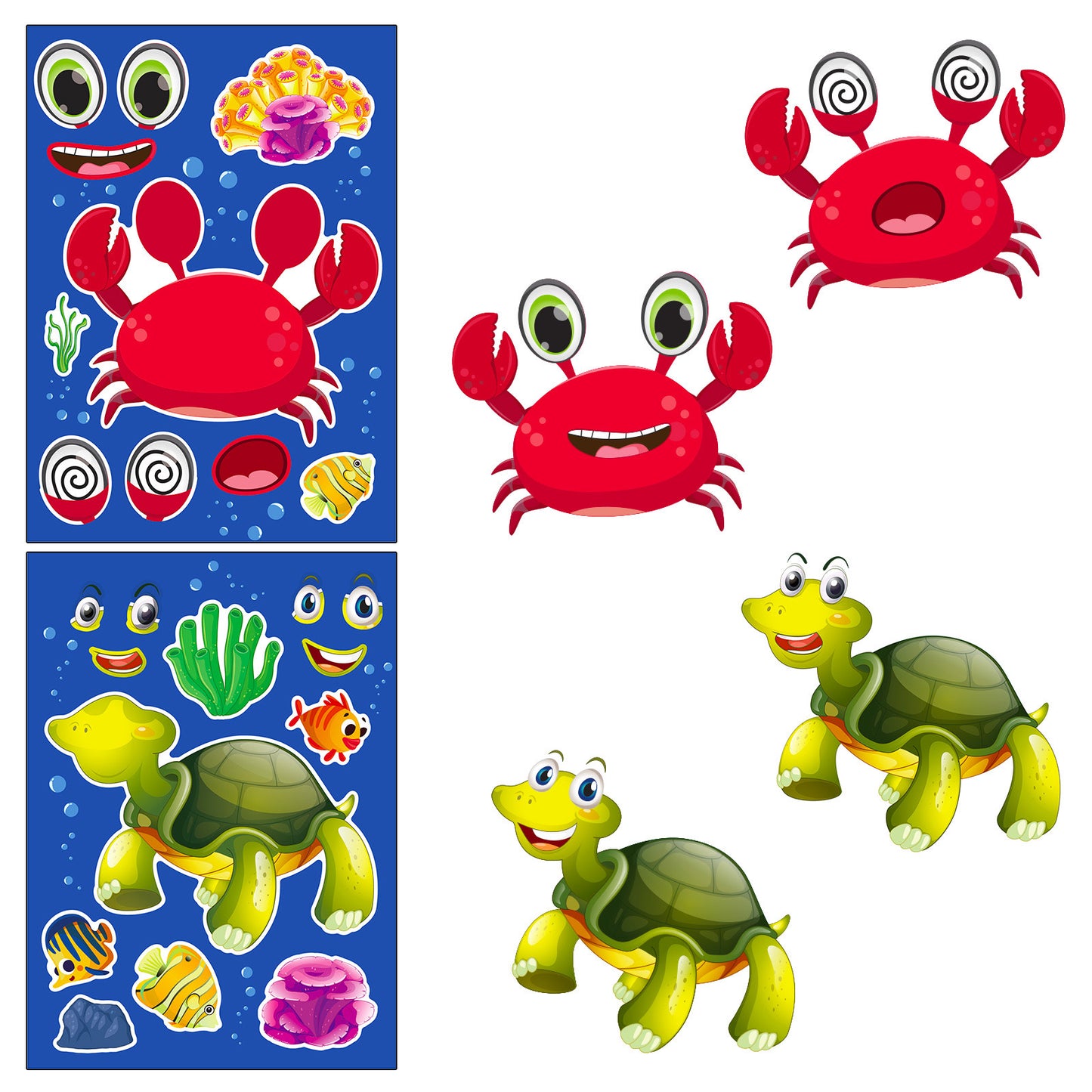 Set of 6pcs Random Busy sticker craft kit