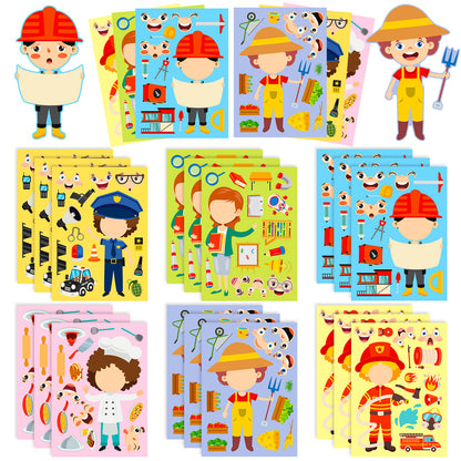 Set of 6pcs Random Busy sticker craft kit