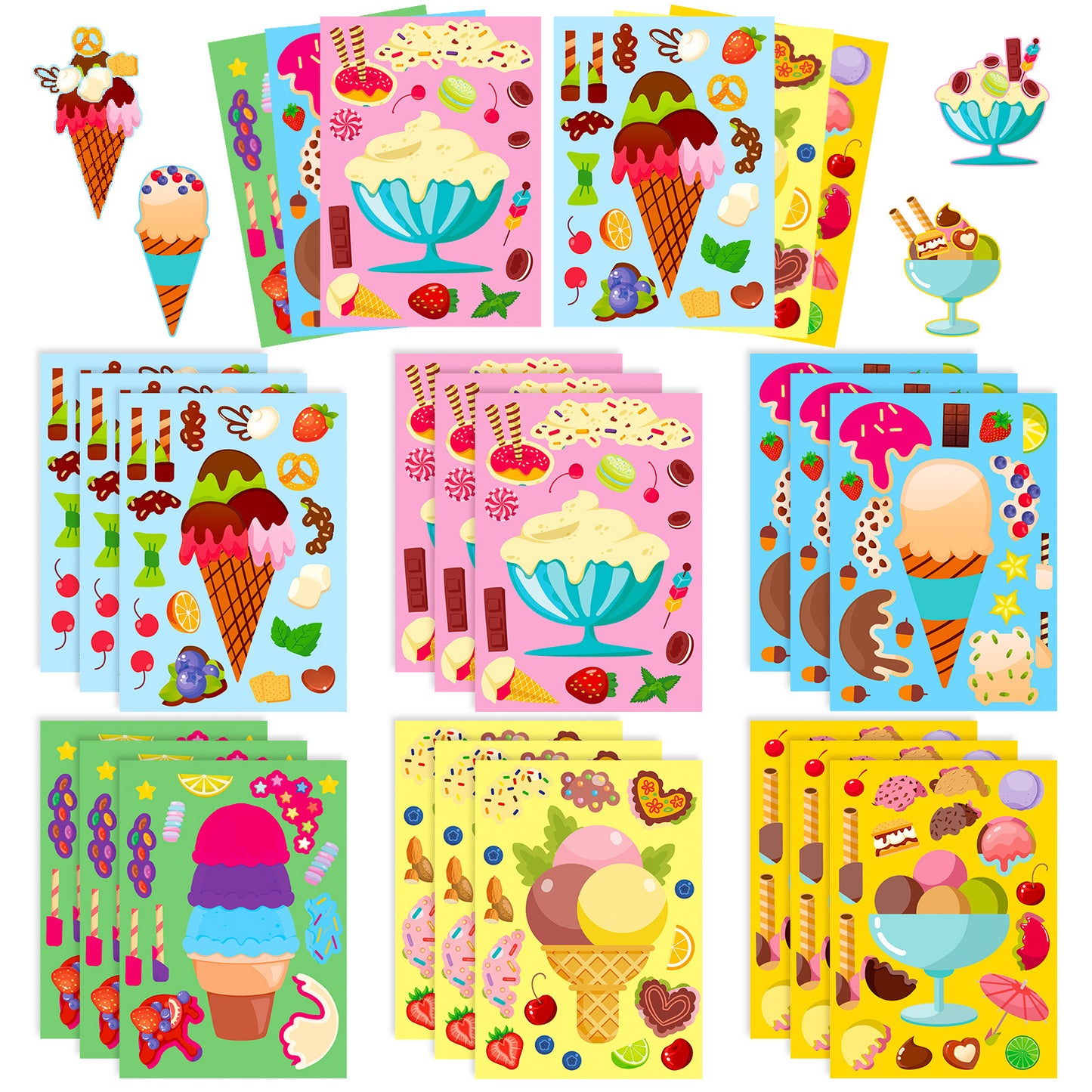 Set of 6pcs Random Busy sticker craft kit